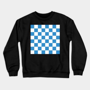 Checkerboard blue Crewneck Sweatshirt